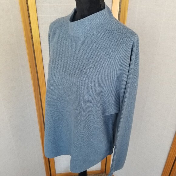 Lululemon Sweater Cotton Blend Boxy Blue Size Large - Picture 3 of 8